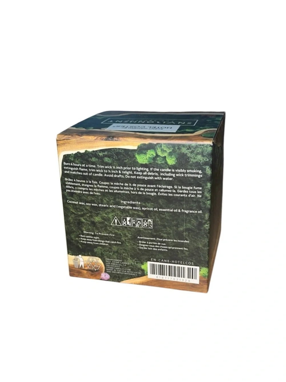 NEW Environment Inspired By Hotel Costes‎ Sandalwood Vanilla Amber Candle 8 Oz